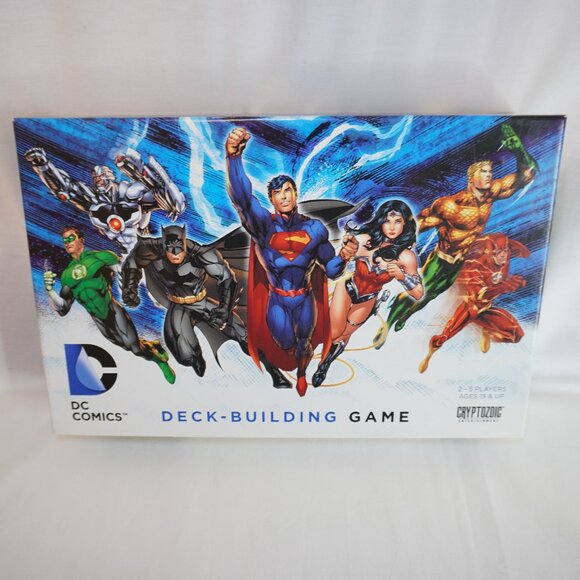Popular DC Comics - 2 Deck Building Games - Cryptozoic (Complete)  Heroes Unite - Picture 2 of 6